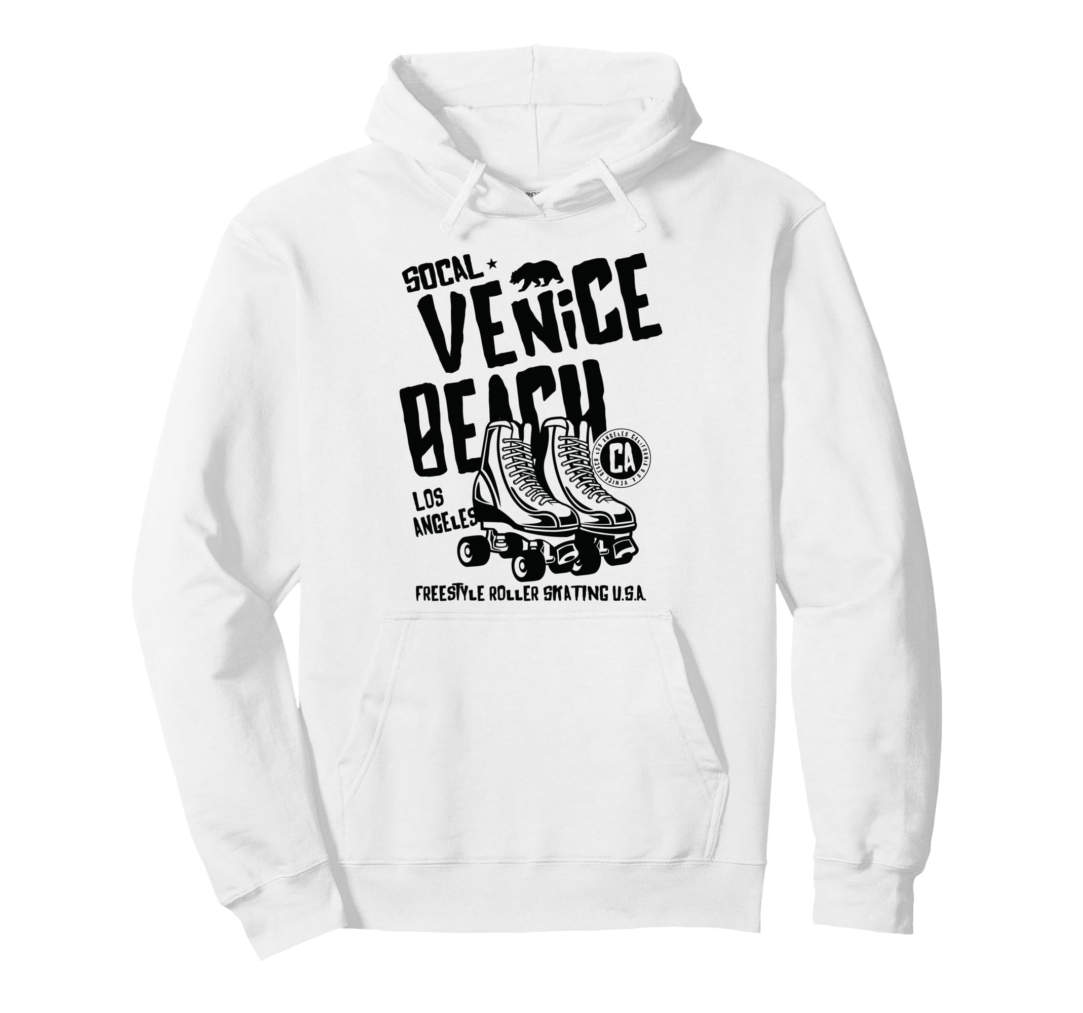 Venice Beach California Roller Skate Hoodie - Graphic Print Men Women - T-Shirt, Sweatshirt, Hoodie
