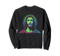 Pixel Jesus Arcade Christian Sweatshirt - Casual Everyday Wear Men Women - T-Shirt, Sweatshirt, Hoodie