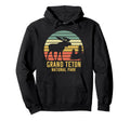 Grand Teton National Park Wyoming Moose Hoodie - Custom Art Print Men Women - T-Shirt, Sweatshirt, Hoodie