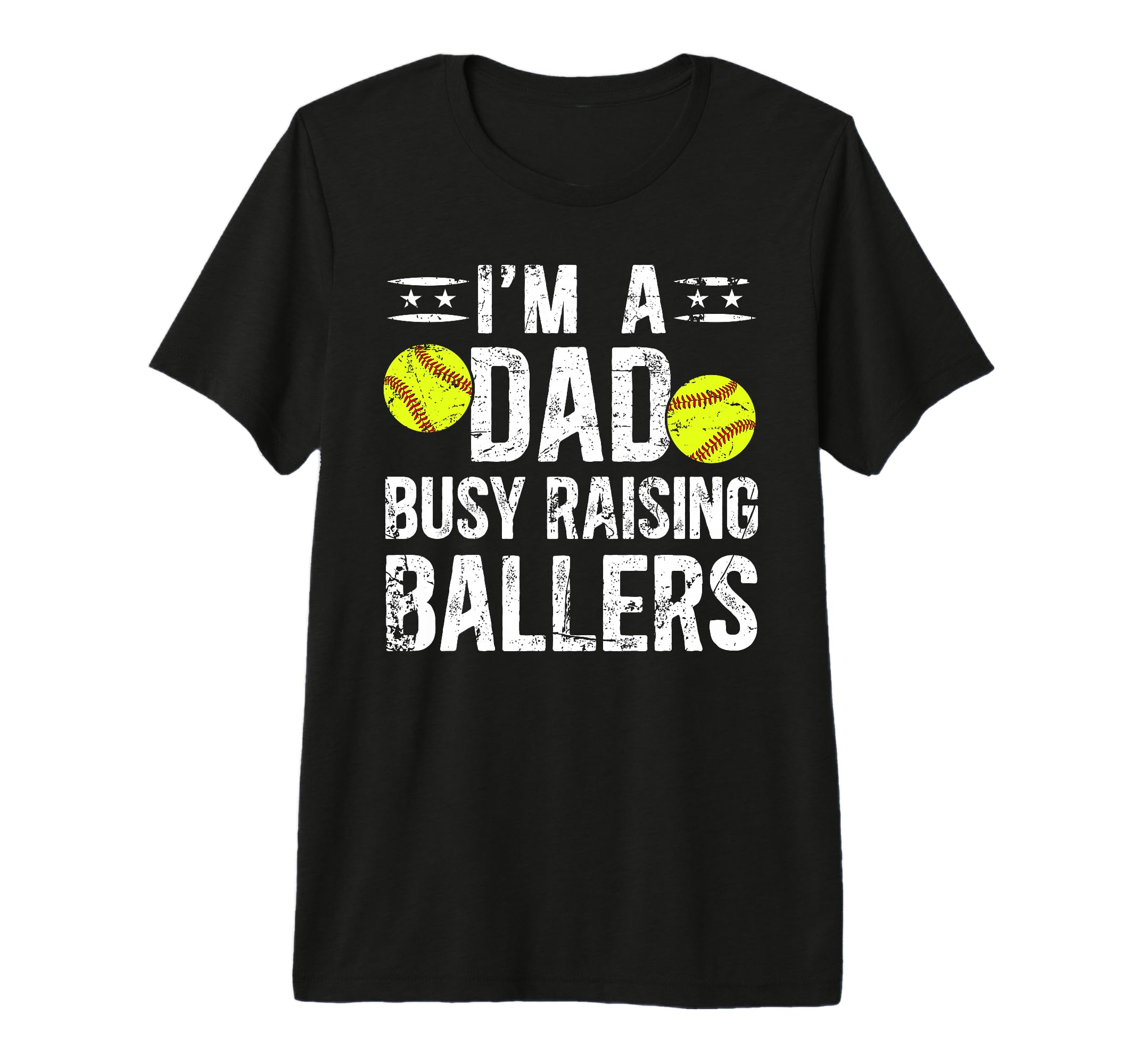 Mens Busy Raising Ballers Softball T-Shirt - Fun Novelty Design Men Women - T-Shirt, Sweatshirt, Hoodie