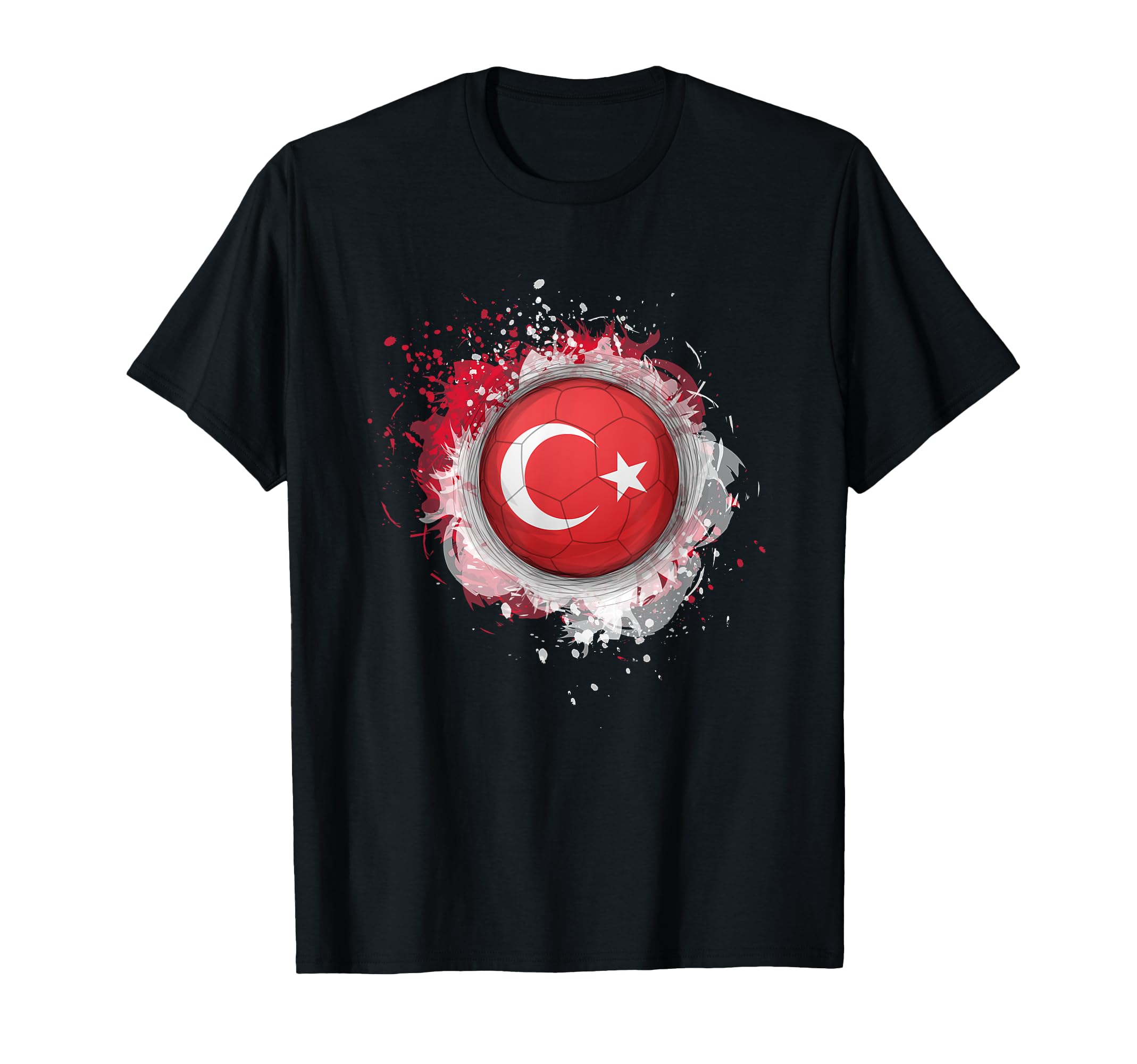 Proud Heritage Turkey Flag Soccer Ball T-Shirt - Novelty Apparel for Adults - T-Shirt, Sweatshirt, Hoodie