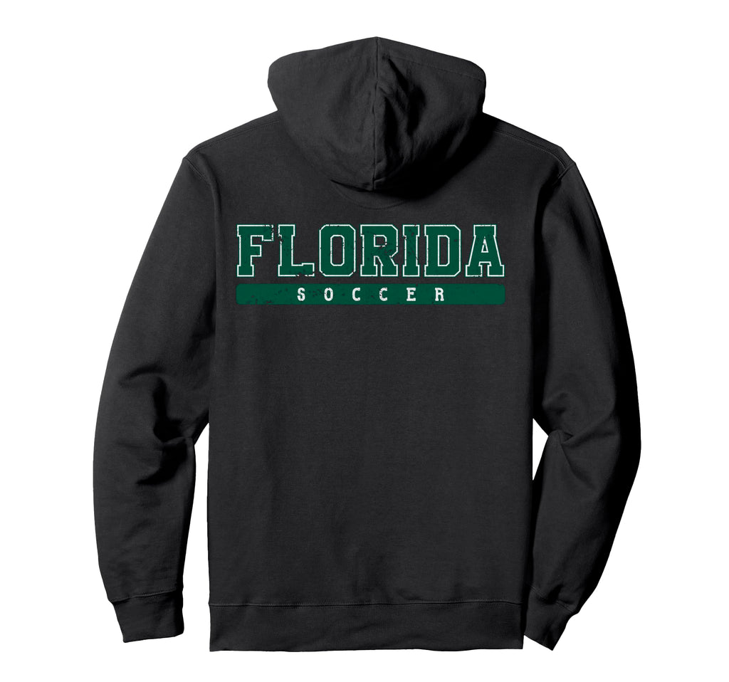 Florida Soccer Green Text Hoodie - Streetwear Style Unisex - T-Shirt, Sweatshirt, Hoodie