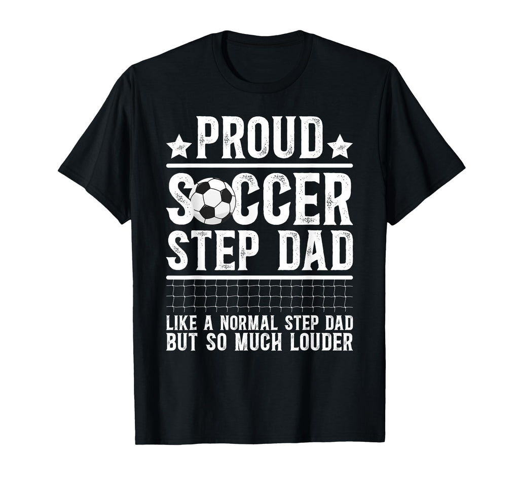 Proud Soccer Step Dad Soccer Player T-Shirt - Custom Art Print for Adults - T-Shirt, Sweatshirt, Hoodie