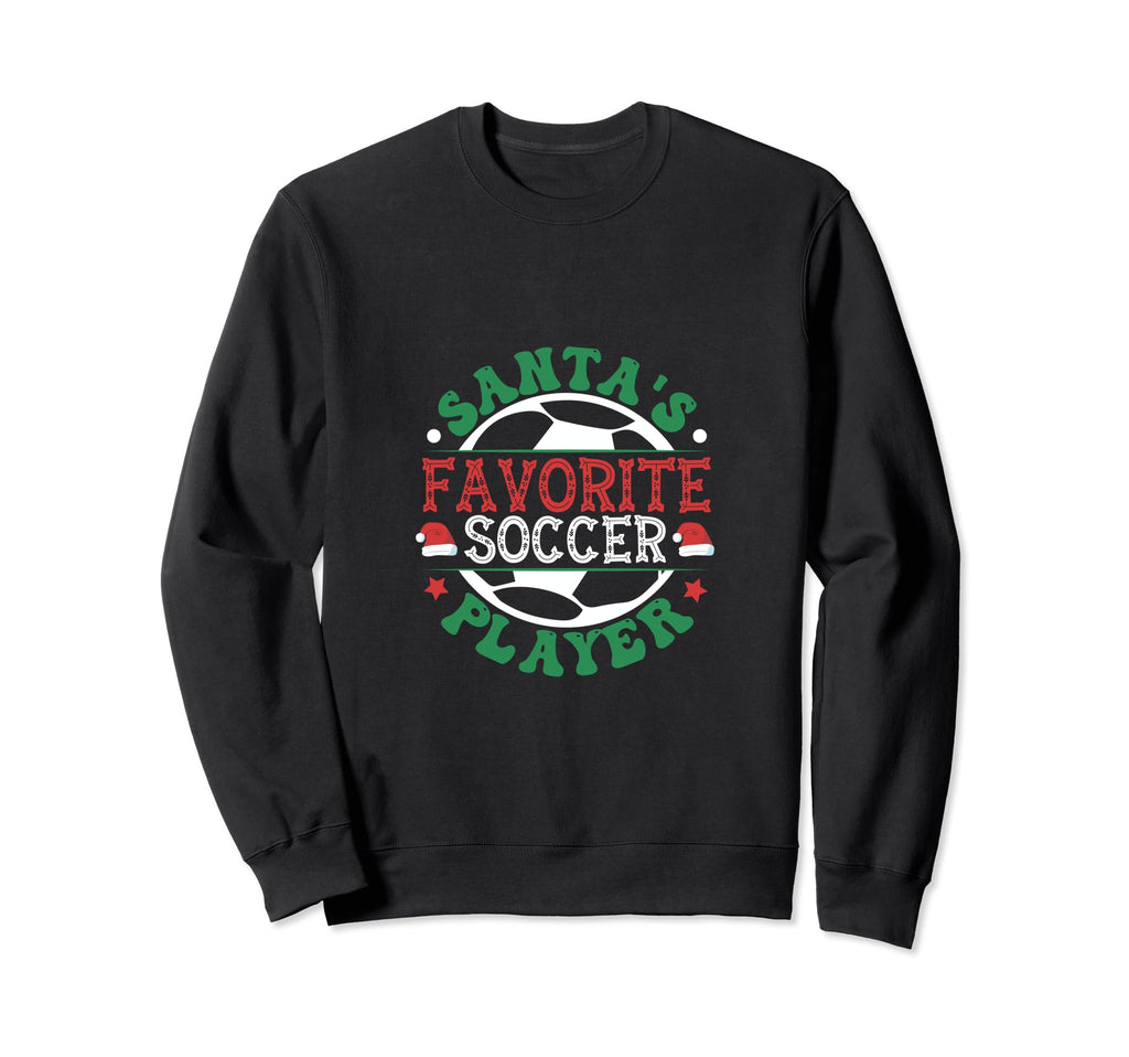 Soccer Player Santa Claus Funny Sweatshirt - Trendy Graphic Men Women - T-Shirt, Sweatshirt, Hoodie