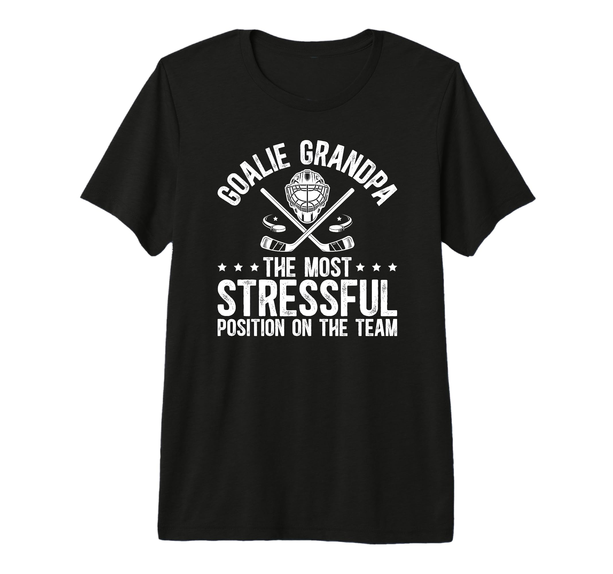 Mens Funny Hockey Goalie Grandpa T-Shirt - Unique Graphic for Adults - T-Shirt, Sweatshirt, Hoodie