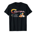 Contra Title Screen Gamer Pixel T-Shirt - Novelty Apparel for Adults - T-Shirt, Sweatshirt, Hoodie