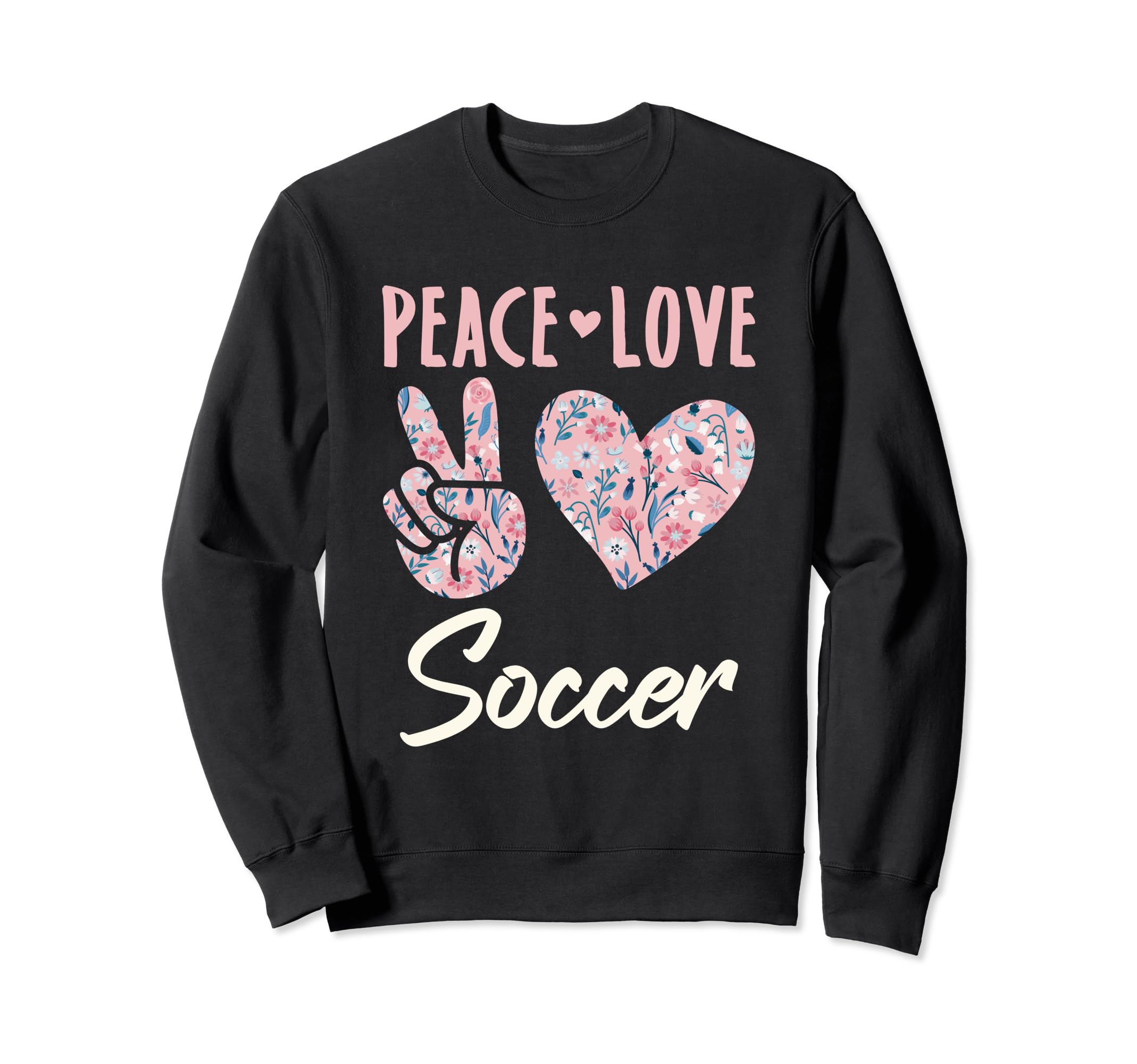 Peace Love Soccer Gifts And Sweatshirt - Custom Art Print Unisex - T-Shirt, Sweatshirt, Hoodie
