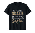 My Favorite Goalie Calls Me Safta T-Shirt - Minimalist Print for Adults - T-Shirt, Sweatshirt, Hoodie