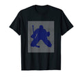 Goalie Hockey Goalkeeper Blue Lines T-Shirt - Unique Graphic Unisex - T-Shirt, Sweatshirt, Hoodie