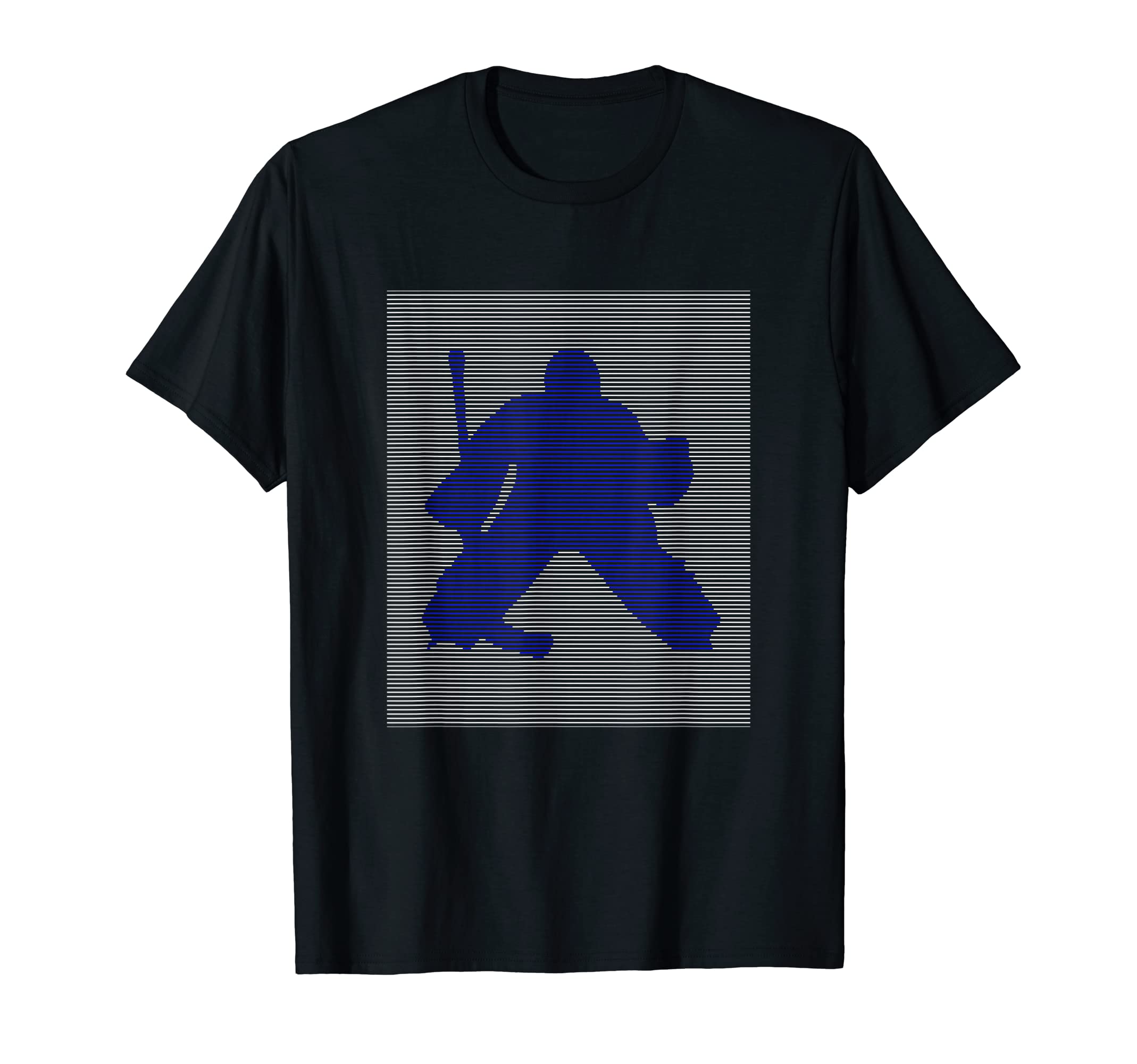 Goalie Hockey Goalkeeper Blue Lines T-Shirt - Unique Graphic Unisex - T-Shirt, Sweatshirt, Hoodie