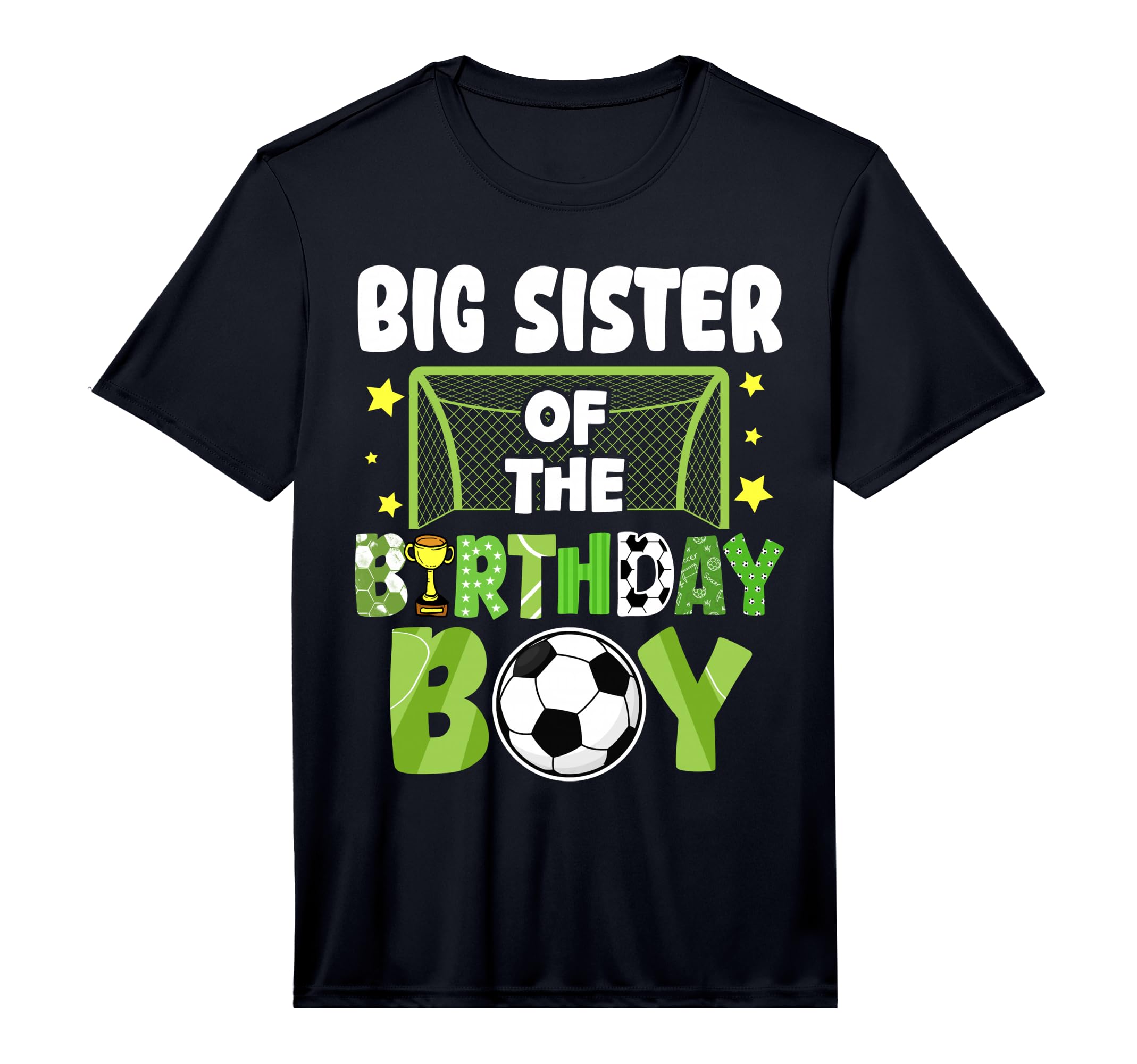 Soccer Big Sister Birthday Party T-Shirt - Minimalist Print Men Women - T-Shirt, Sweatshirt, Hoodie