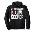 Ice Hockey Keeper Grandpa Hockey Hoodie - Minimalist Print Men Women - T-Shirt, Sweatshirt, Hoodie