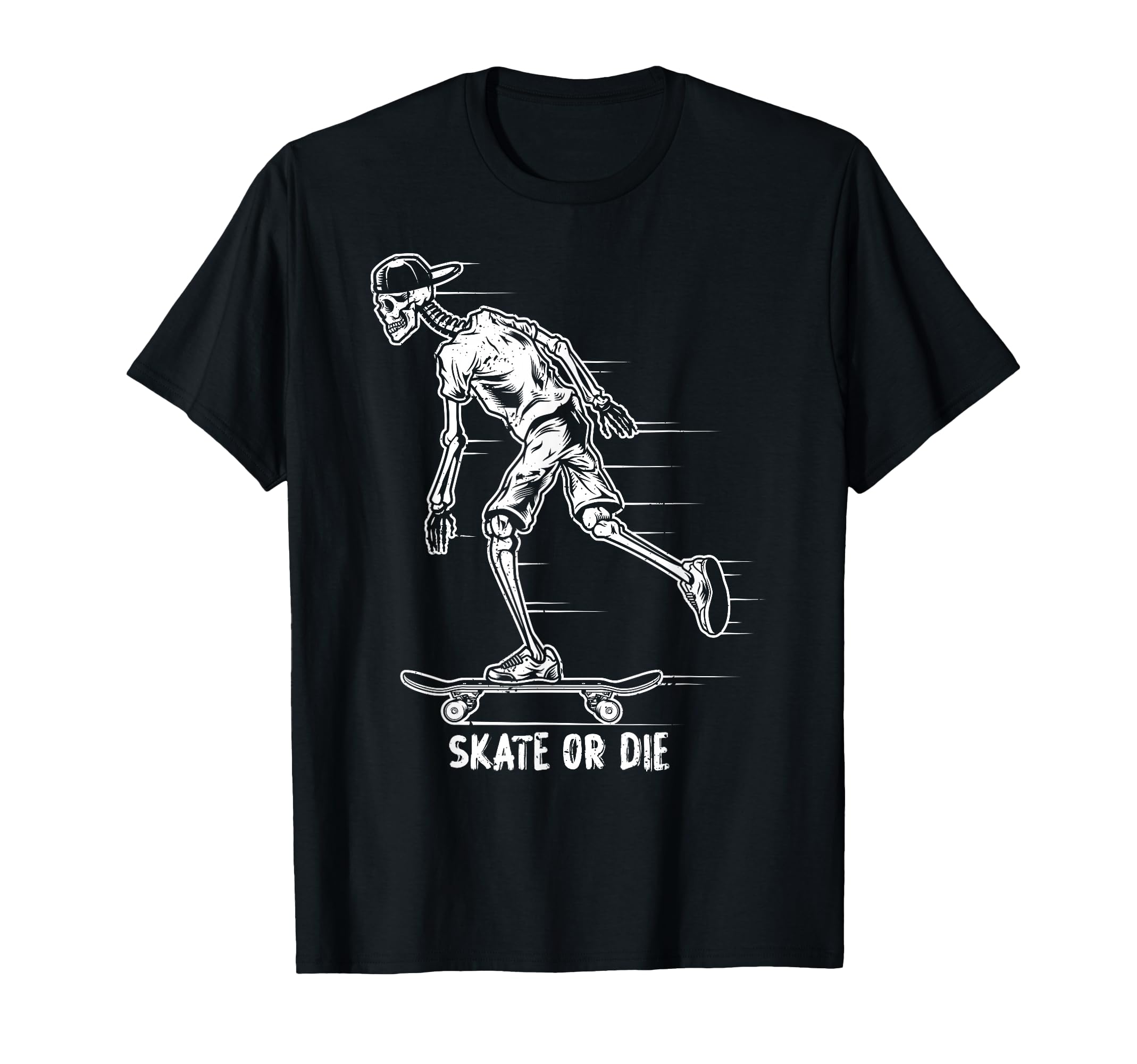 Skate Or Die Skateboarder Skateboard T-Shirt - Graphic Print for Adults - T-Shirt, Sweatshirt, Hoodie