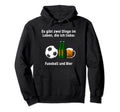Ich Liebe Fussball Und Bier Love Hoodie - Minimalist Print for Adults - T-Shirt, Sweatshirt, Hoodie