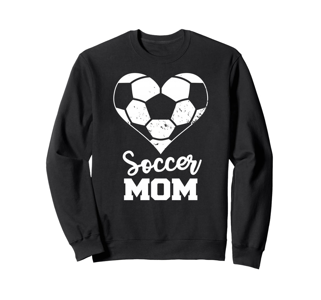 Soccer Mom Heart Funny Soccer Sweatshirt - Novelty Apparel for Adults - T-Shirt, Sweatshirt, Hoodie