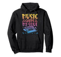Music Calms My Soul Musical Entertainment Hoodie - Graphic Print Unisex - T-Shirt, Sweatshirt, Hoodie