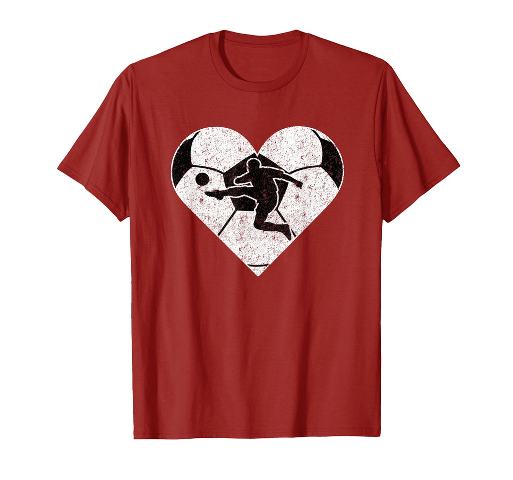 Soccer Player Gift Loves Heart Soccer T-Shirt - Unique Graphic for Adults - T-Shirt, Sweatshirt, Hoodie