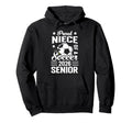 Proud Niece Soccer Senior 2026 Graduation Hoodie - Graphic Print for Adults - T-Shirt, Sweatshirt, Hoodie