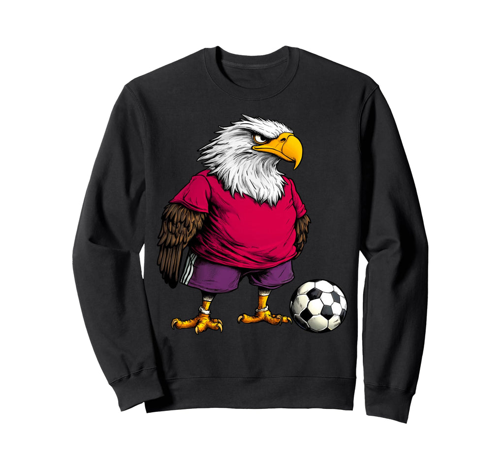 Footballer Eagle Sweatshirt - Casual Everyday Wear for Adults - T-Shirt, Sweatshirt, Hoodie