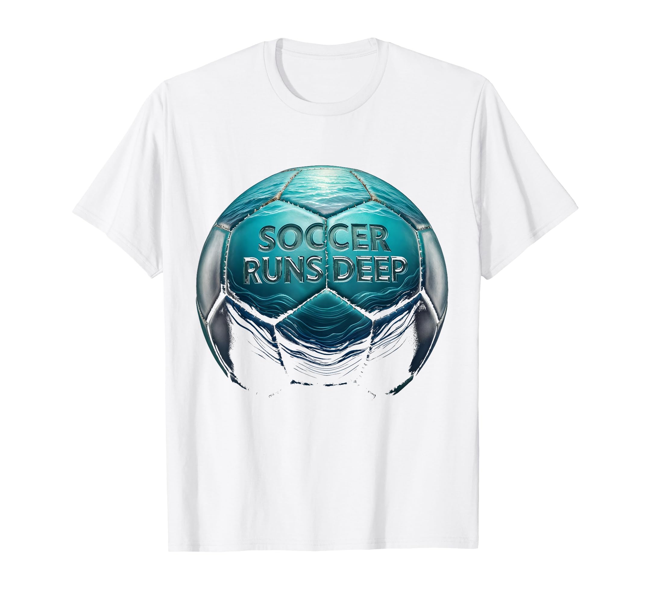Soccer Runs Deep Passionate Football T-Shirt - Unique Graphic for Adults - T-Shirt, Sweatshirt, Hoodie
