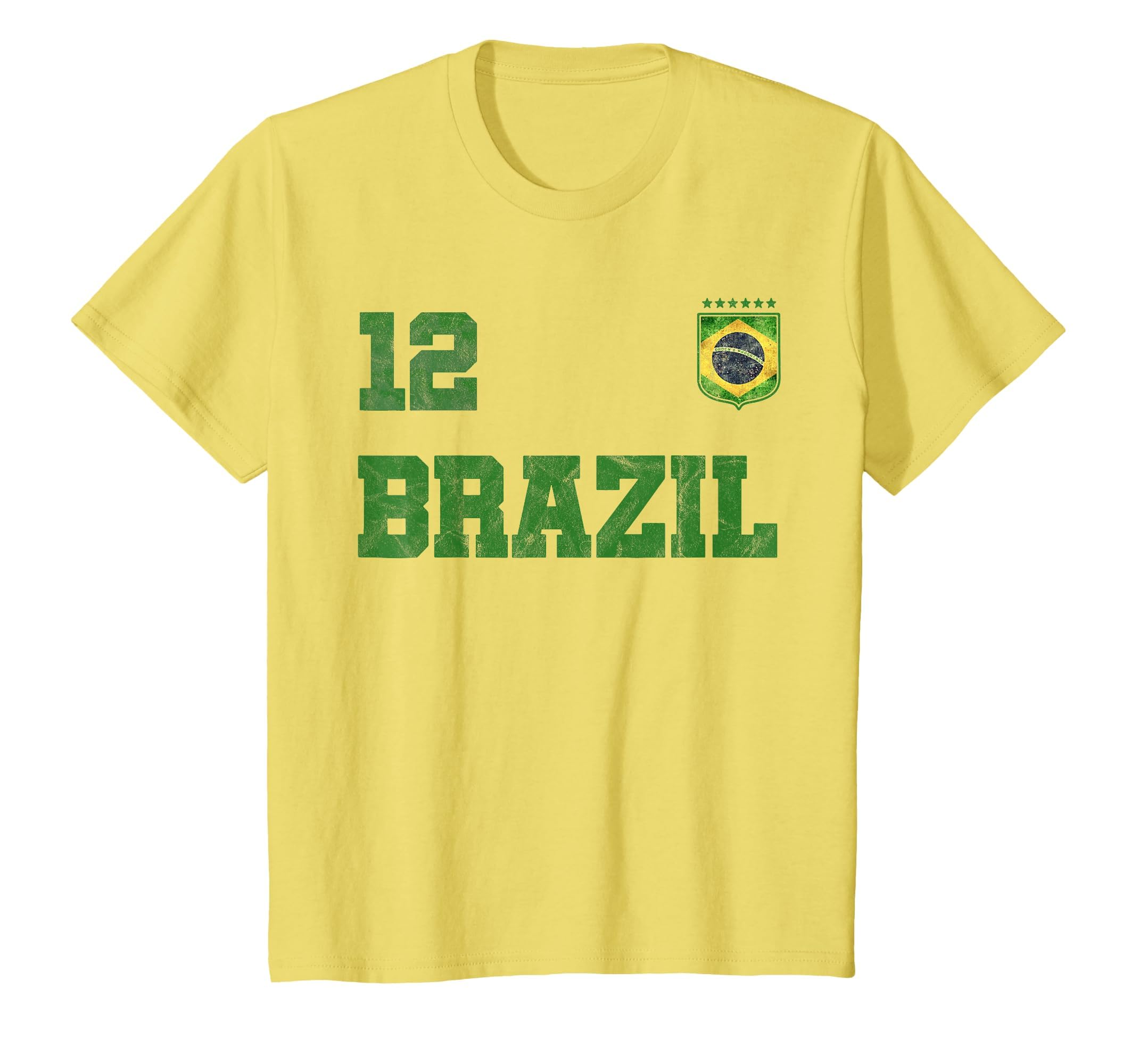 Brazil Jersey Number Twelve T-Shirt - Casual Everyday Wear Men Women - T-Shirt, Sweatshirt, Hoodie