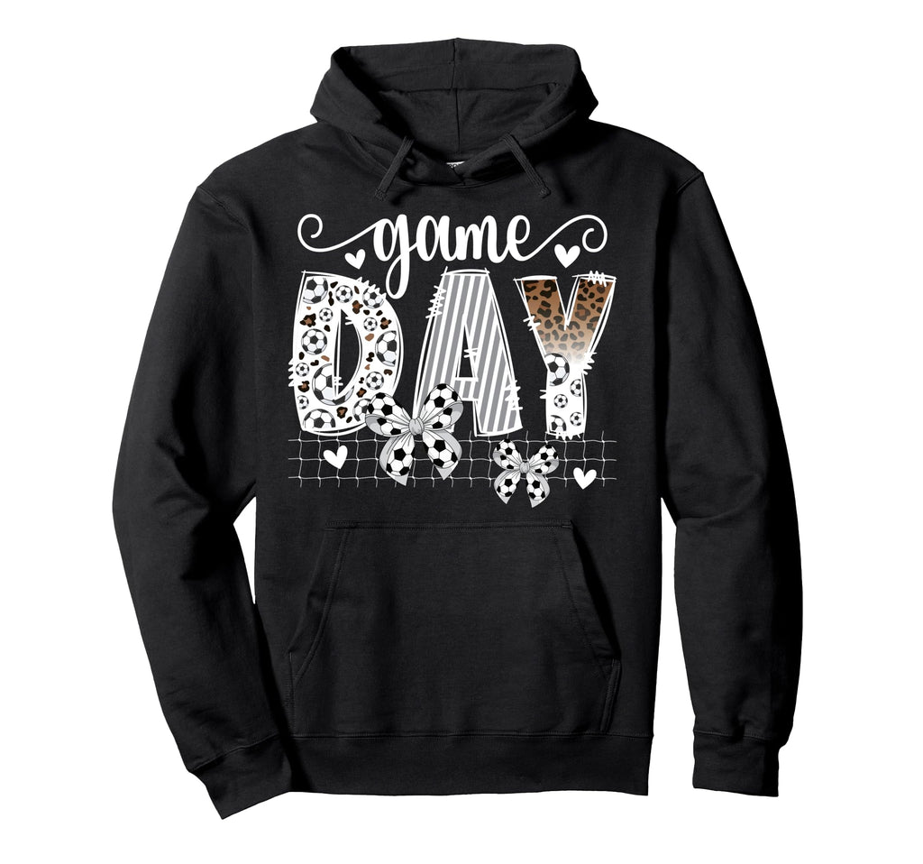 Game Day Soccer Coquette Soccer Game Day Hoodie - Graphic Print Unisex - T-Shirt, Sweatshirt, Hoodie