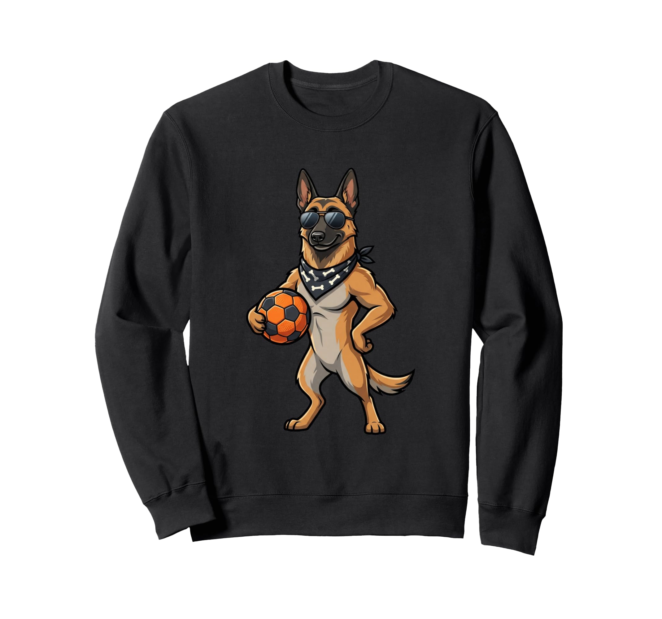 German Shepherd Soccer Dog Sweatshirt - Casual Everyday Wear Men Women - T-Shirt, Sweatshirt, Hoodie