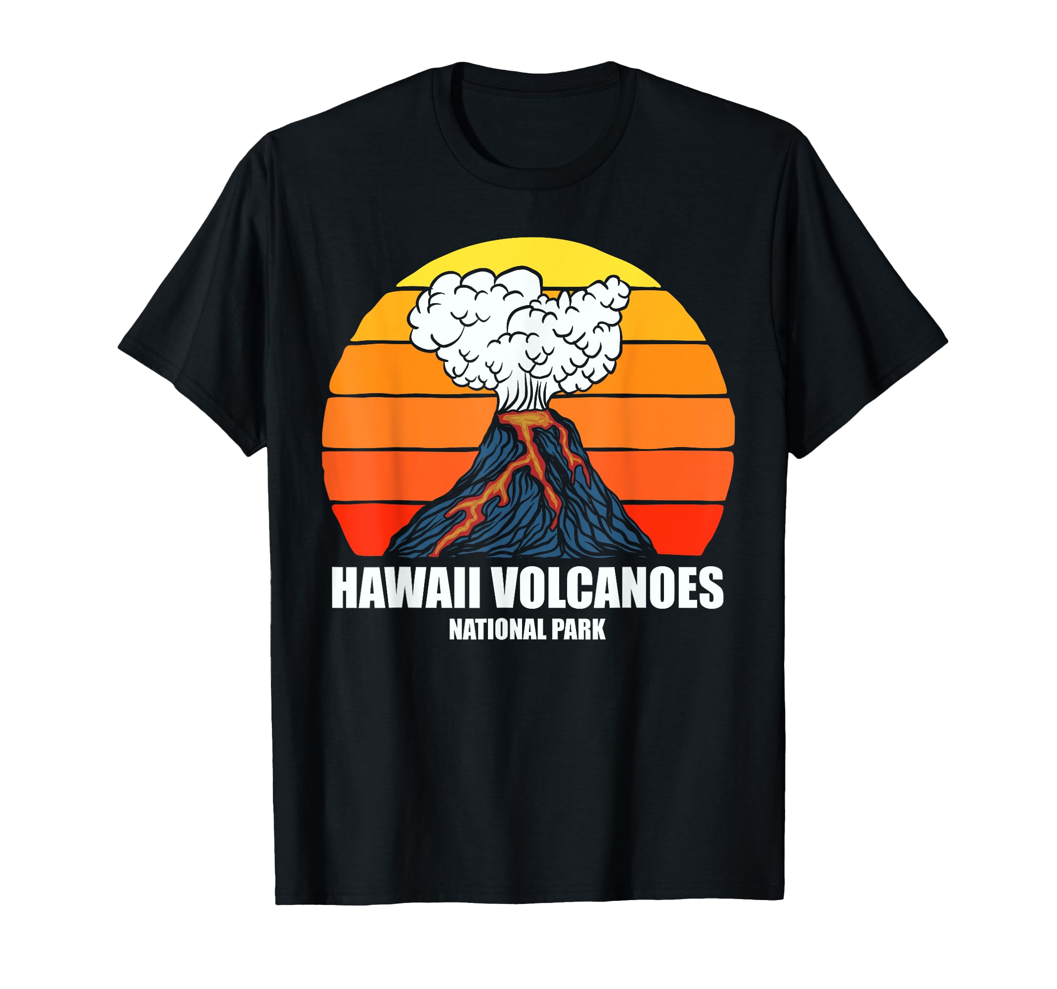 Camping Hiking Hawaii Volcanoes National T-Shirt - Custom Art Print Unisex - T-Shirt, Sweatshirt, Hoodie