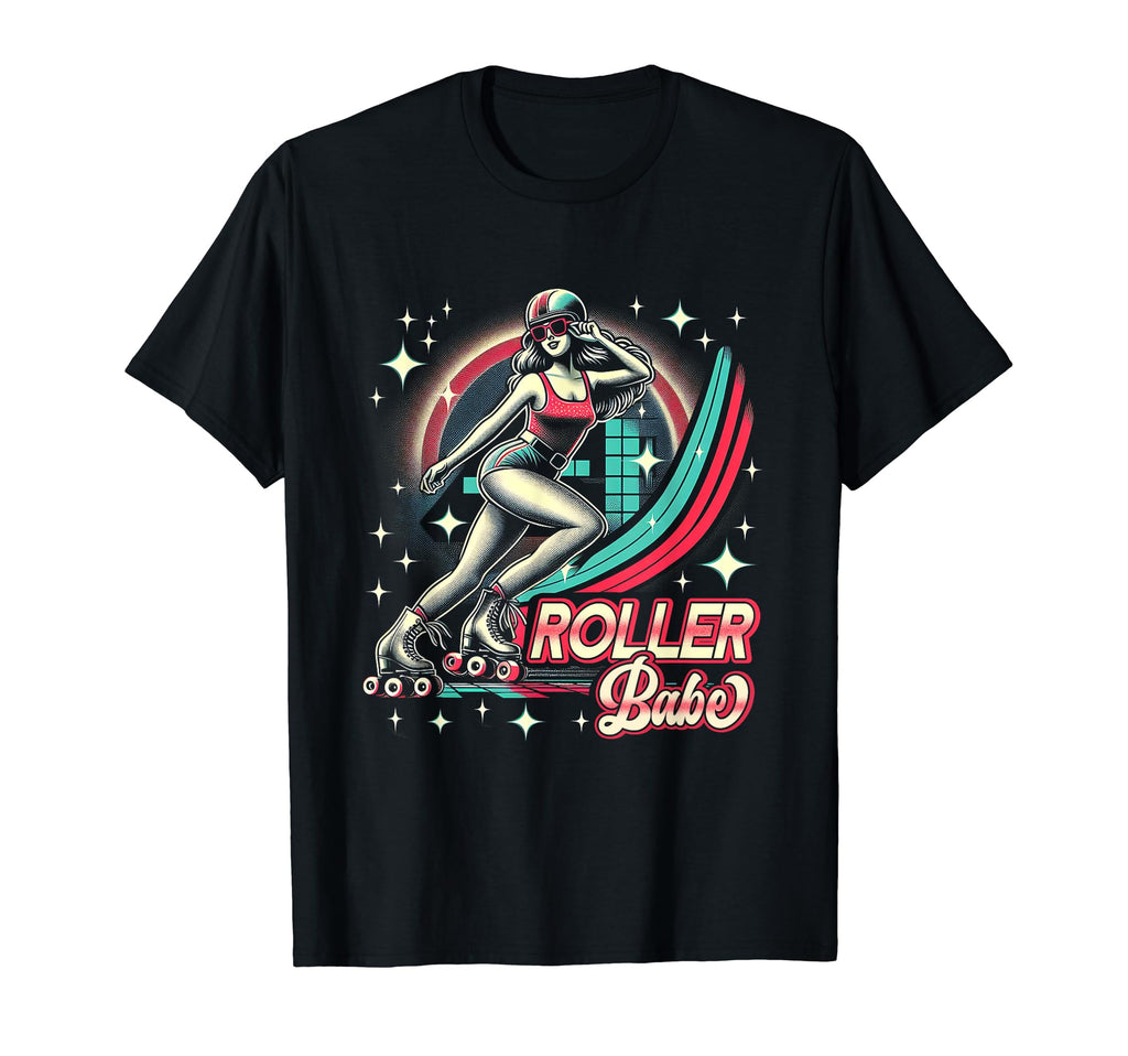 Skater Disco Roller Skating Skate T-Shirt - Aesthetic Graphic Men Women - T-Shirt, Sweatshirt, Hoodie