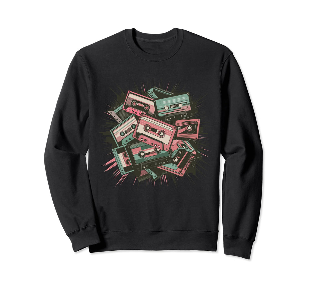 80S Cassette Cassette Tape 80S Fan Sweatshirt - Streetwear Style for Adults - T-Shirt, Sweatshirt, Hoodie