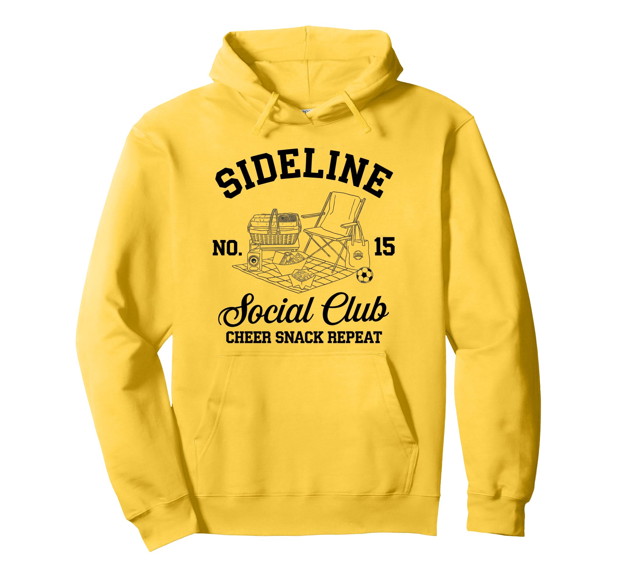 Sideline Social Club Soccer Mom Game Day Hoodie - Unique Graphic Men Women - T-Shirt, Sweatshirt, Hoodie