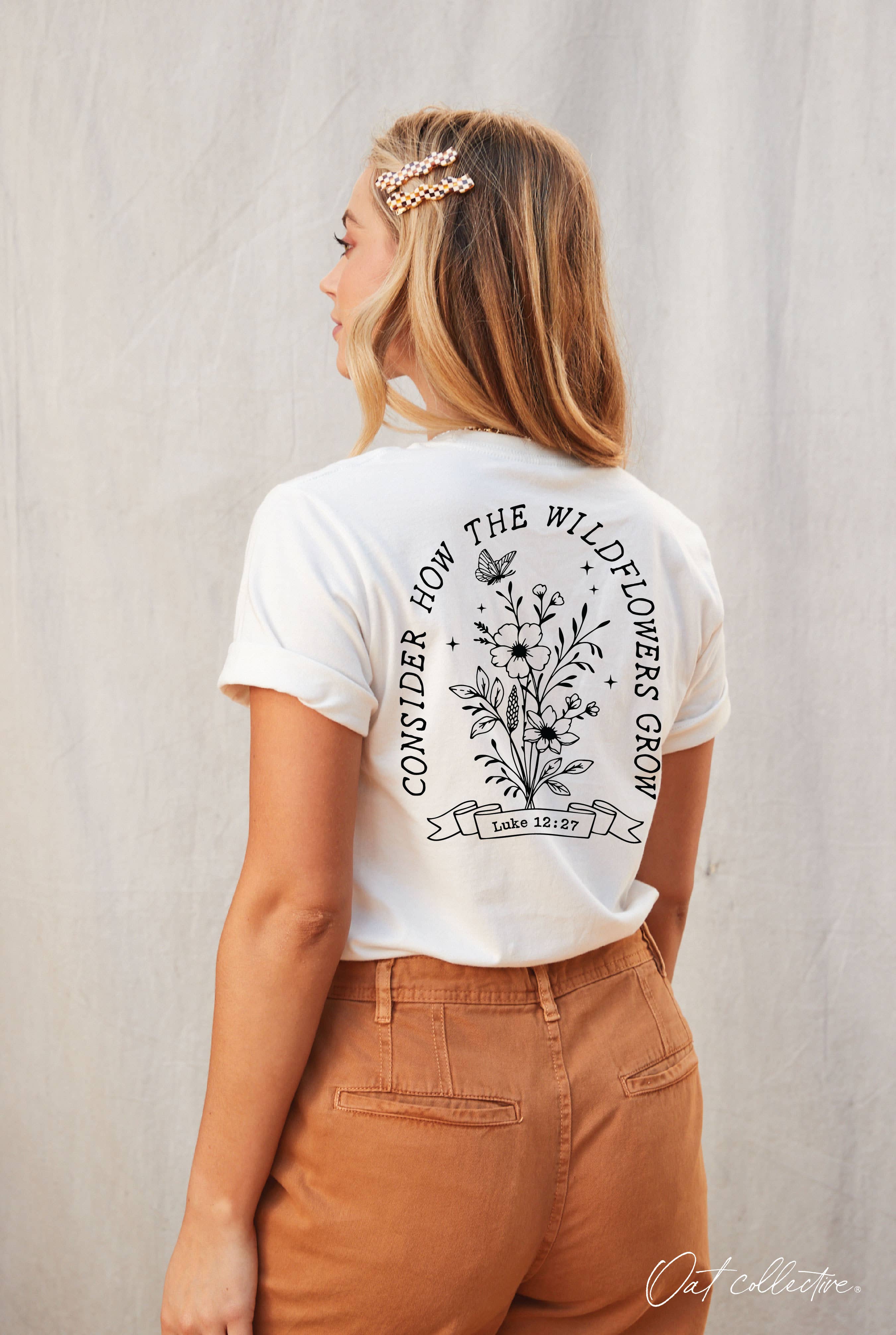 Wildflowers Grow Front and Back Graphic - Adult & Kids T-Shirts, Sweatshirts & Hoodies apparel design preview 1