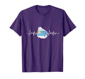 Patriotic Uruguay Gift Heartbeat Uruguayan T-Shirt - Trendy Graphic Unisex - T-Shirt, Sweatshirt, Hoodie