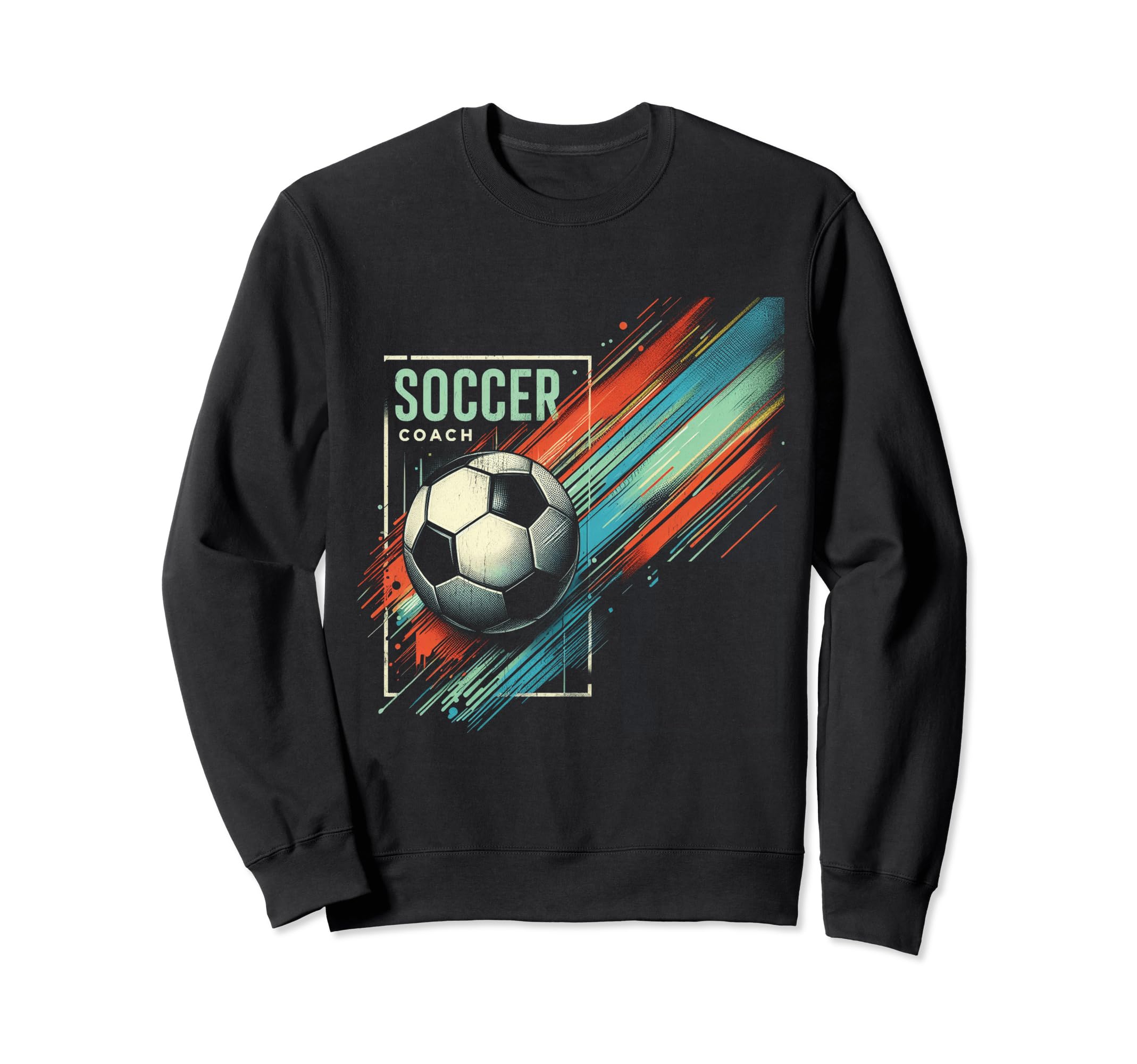 Soccer Coach Training Coaching Sweatshirt - Aesthetic Graphic Men Women - T-Shirt, Sweatshirt, Hoodie