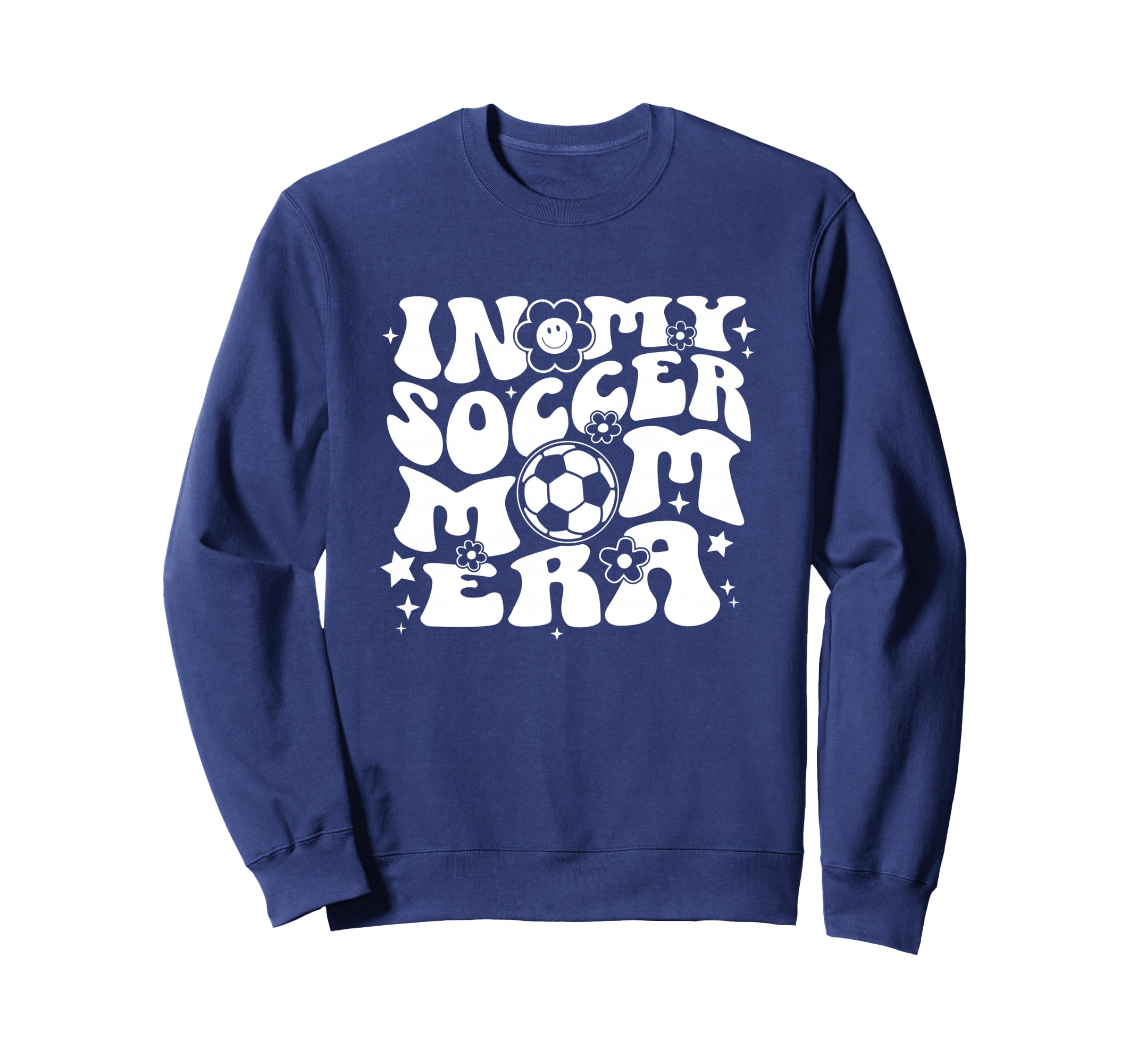 My Soccer Mom Era Groovy Sports Sweatshirt - Trendy Graphic for Adults - T-Shirt, Sweatshirt, Hoodie