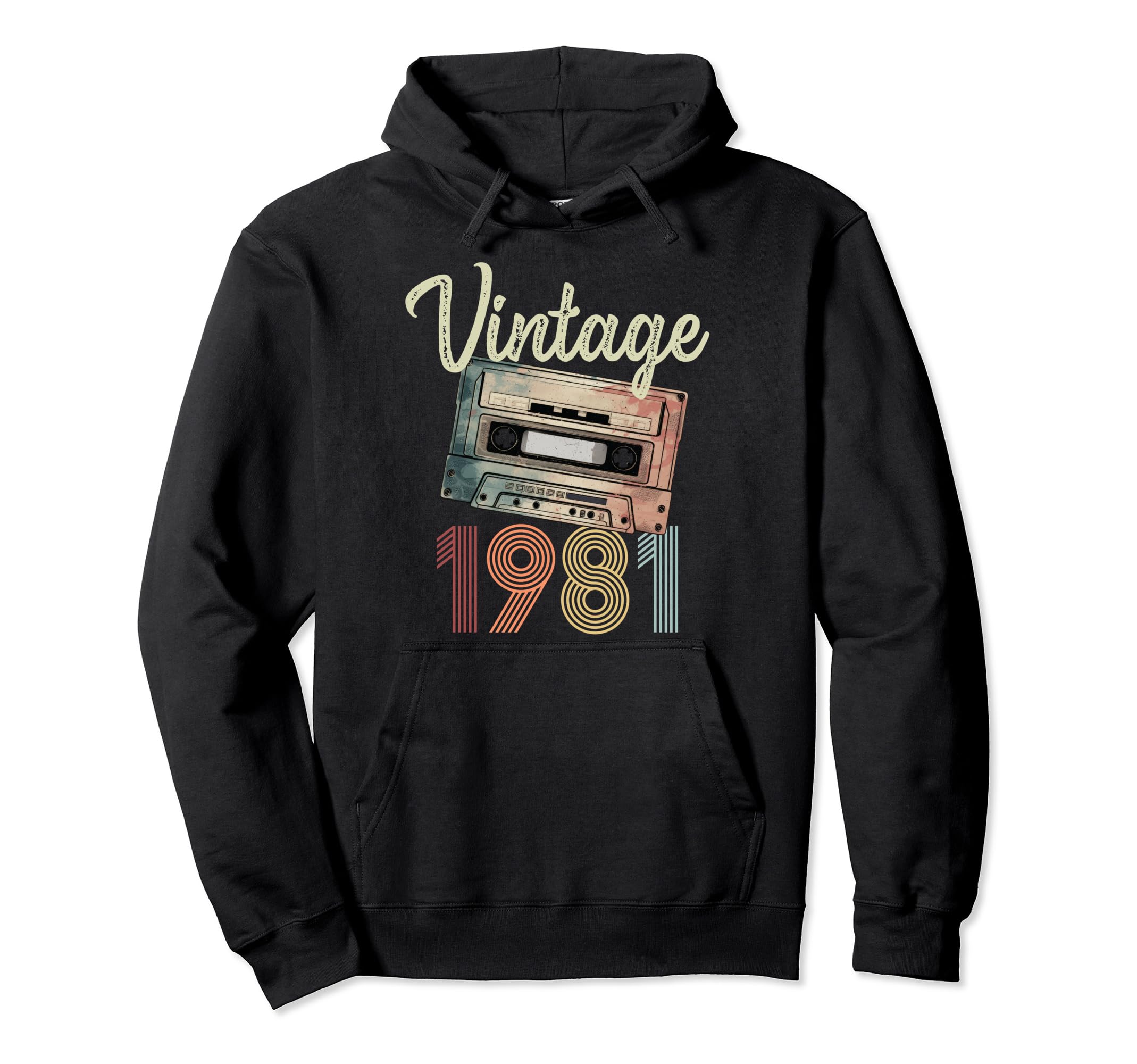 1981 Cassette Tape 43Rd Birthday Bday Hoodie - Streetwear Style Unisex - T-Shirt, Sweatshirt, Hoodie