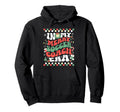 My Merry Soccer Coach Era Groovy Hoodie - Minimalist Print for Adults - T-Shirt, Sweatshirt, Hoodie