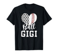 Ball Gigi Grandma Heart Baseball T-Shirt - Unique Graphic for Adults - T-Shirt, Sweatshirt, Hoodie