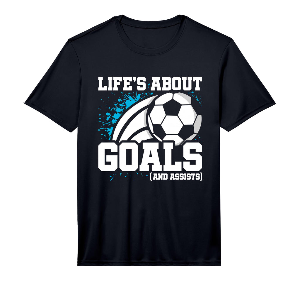 Soccer Player Lifes About Goals T-Shirt - Streetwear Style Men Women - T-Shirt, Sweatshirt, Hoodie