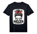 Mens Soccer Mom Messy Bun Mommy Soccer T-Shirt - Custom Art Print Unisex - T-Shirt, Sweatshirt, Hoodie