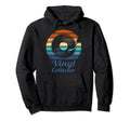 Vinyl Collector Record Oldschool Player Hoodie - Minimalist Print Men Women - T-Shirt, Sweatshirt, Hoodie