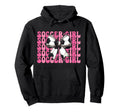 Womens Coquette Bow Ribbon Soccer Hoodie - Streetwear Style Men Women - T-Shirt, Sweatshirt, Hoodie