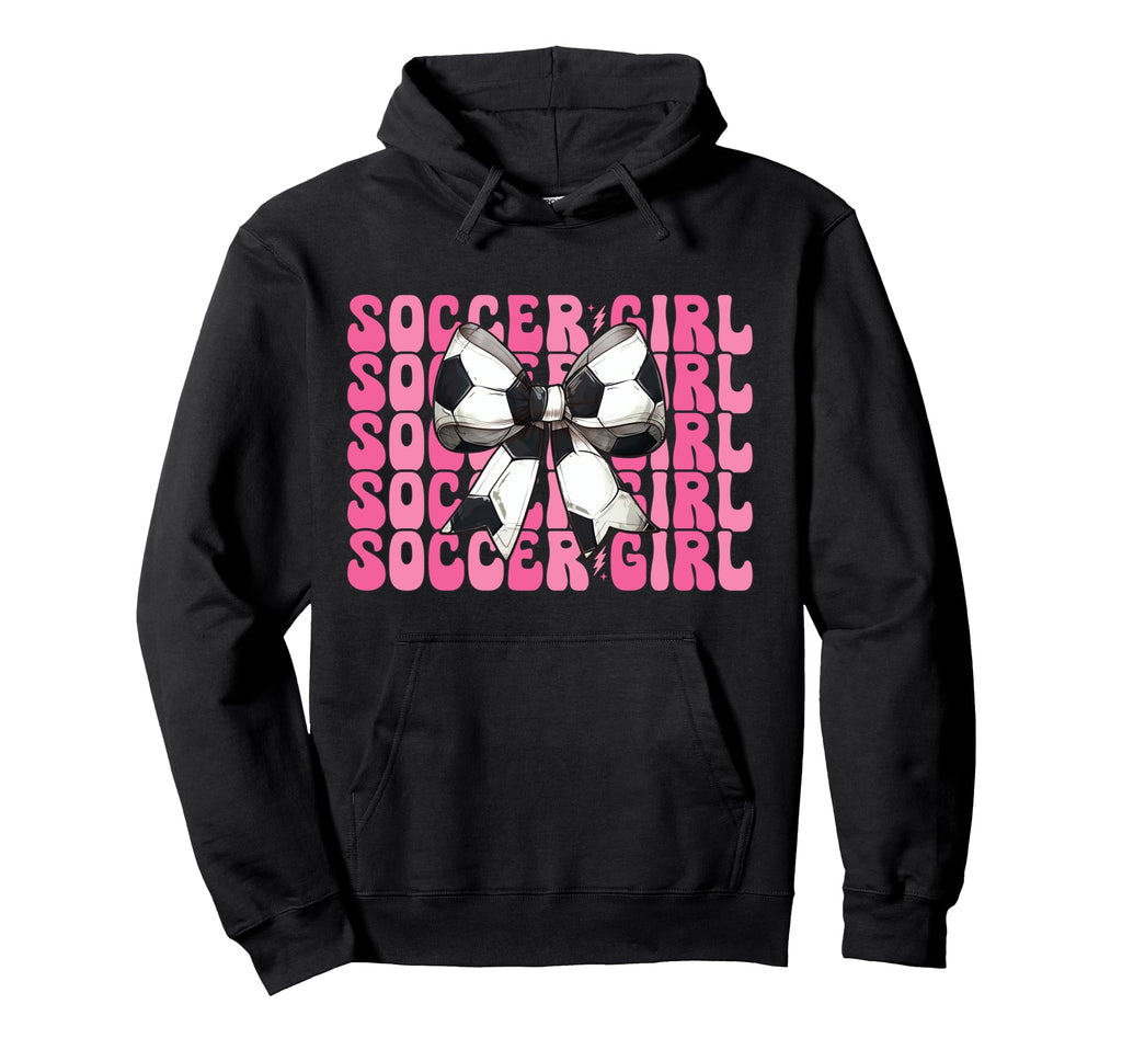 Womens Coquette Bow Ribbon Soccer Sweatshirt - Custom Art Print for Adults - T-Shirt, Sweatshirt, Hoodie