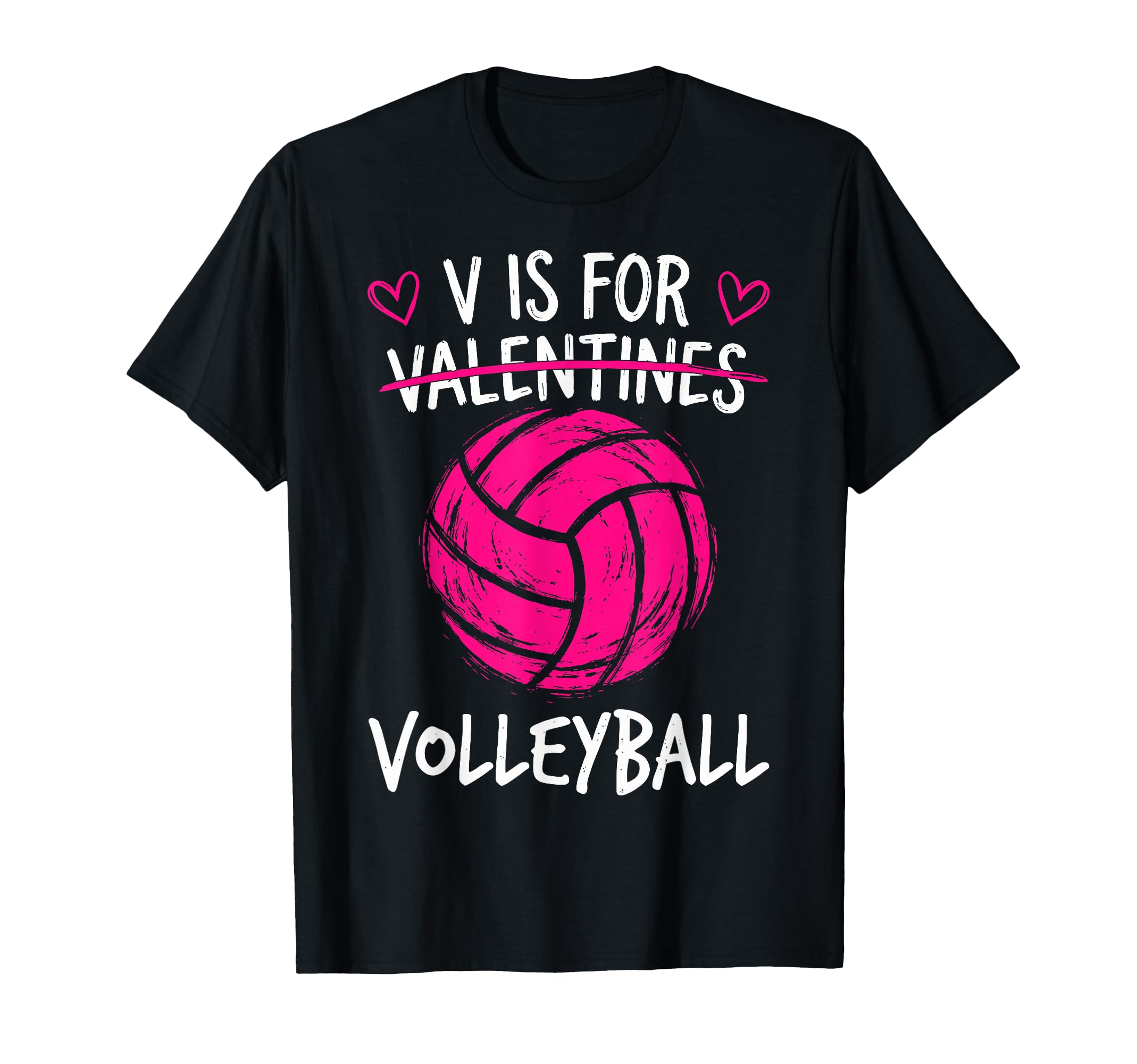 V Is Volleyball Valentine Funny Couple T-Shirt - Custom Art Print Unisex - T-Shirt, Sweatshirt, Hoodie