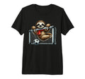 Sloth Football Goalie Hanging Goal T-Shirt - Aesthetic Graphic Men Women - T-Shirt, Sweatshirt, Hoodie