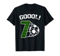 7Th Birthday Soccer Player 7Th Anniversary T-Shirt - Graphic Print Unisex - T-Shirt, Sweatshirt, Hoodie