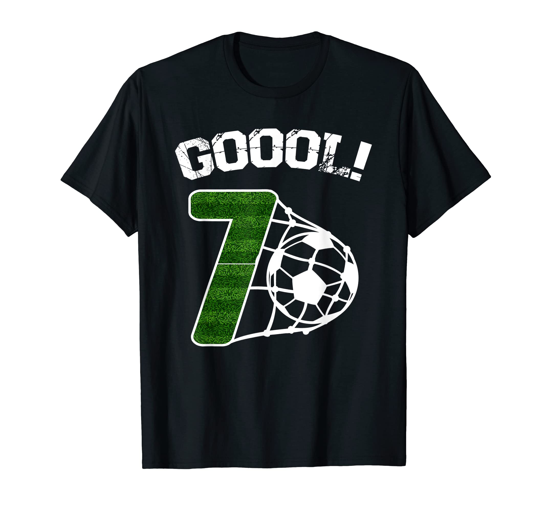 7Th Birthday Soccer Player 7Th Anniversary T-Shirt - Graphic Print Unisex - T-Shirt, Sweatshirt, Hoodie