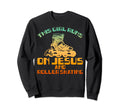 Funny Runs Jesus And Roller Skating Sweatshirt - Novelty Apparel Men Women - T-Shirt, Sweatshirt, Hoodie