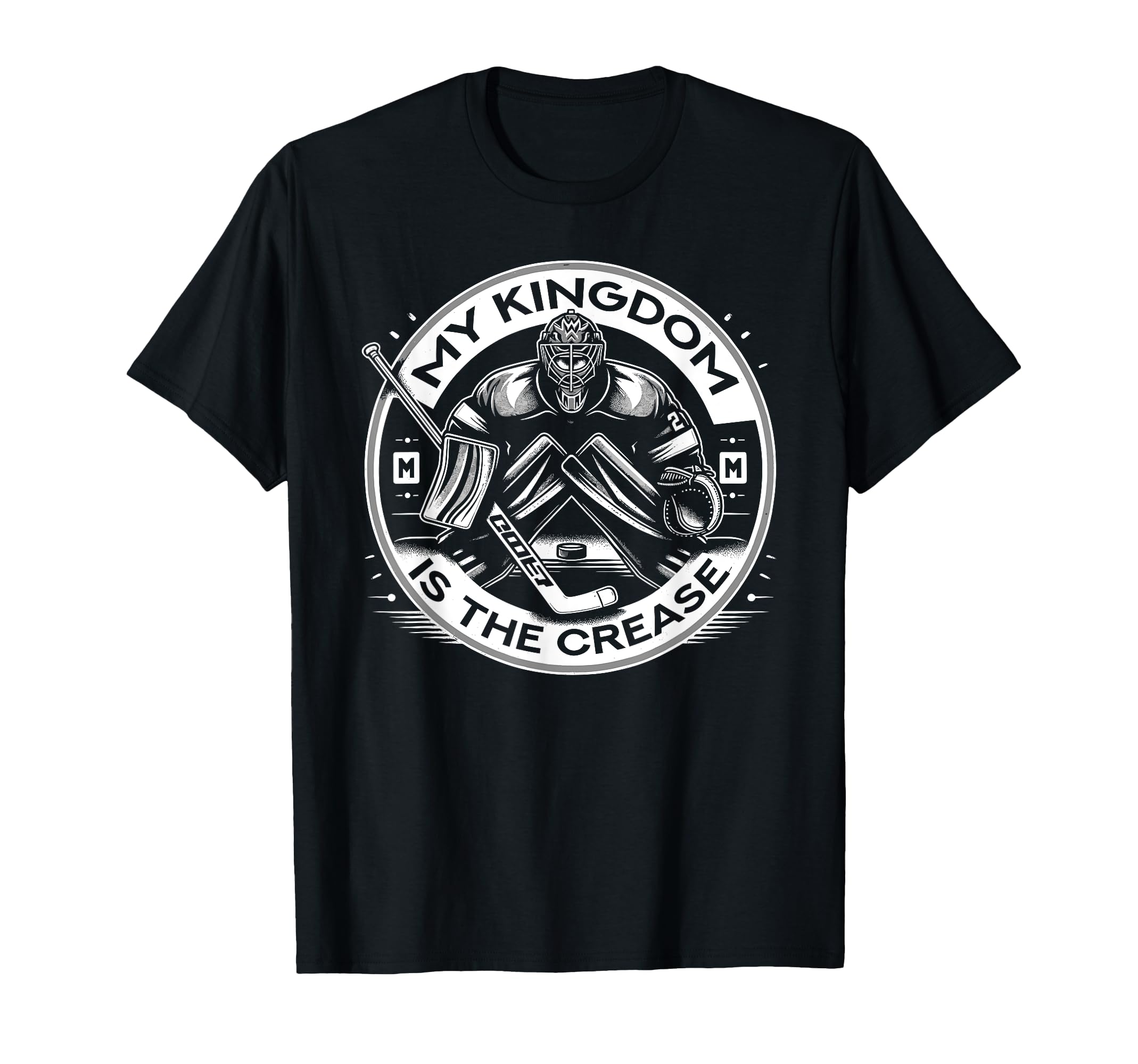 Ice Hockey Goalie Goaltender Keeper T-Shirt - Minimalist Print Men Women - T-Shirt, Sweatshirt, Hoodie