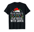 Most Likely To Play Soccer Santa T-Shirt - Custom Art Print for Adults - T-Shirt, Sweatshirt, Hoodie